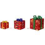 Christmas Glowing Decoration Gift Box Ornament With Bow Christmas Lighting Box Outdoor Light Lighting Christmas Box-Serilas