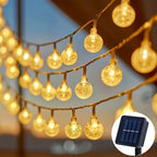 Solar Light String 200LED/100LED/20LED Solar Crystal Light String for Garden, Courtyard, Christmas Festival and Party Decoration-Serilas