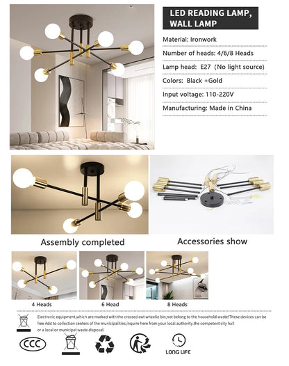 VeloraLux™ Retro Luxury LED Chandelier