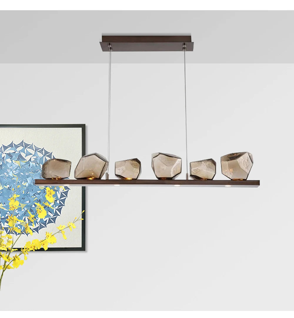 RockLume™ Modern Glass Pendant Chandelier