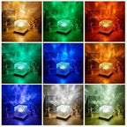New Northern Light Starry Sky Projector Lamp Ocean Projector Lamp Bar Party Atmosphere Light Decoration Night Light Holiday Gift-Serilas