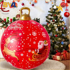 Hot Sale Outdoor Christmas Inflatable Decorated Ball Pvc Giant Big Large Balls Xmas Tree Decorations Toy Ball Without Light-Serilas