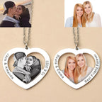 Personalized Photo Necklaces Custom Name Necklace Heart Pendant Chain Jewelry for For Lovers Family Friend Anniversary Gift-Serilas