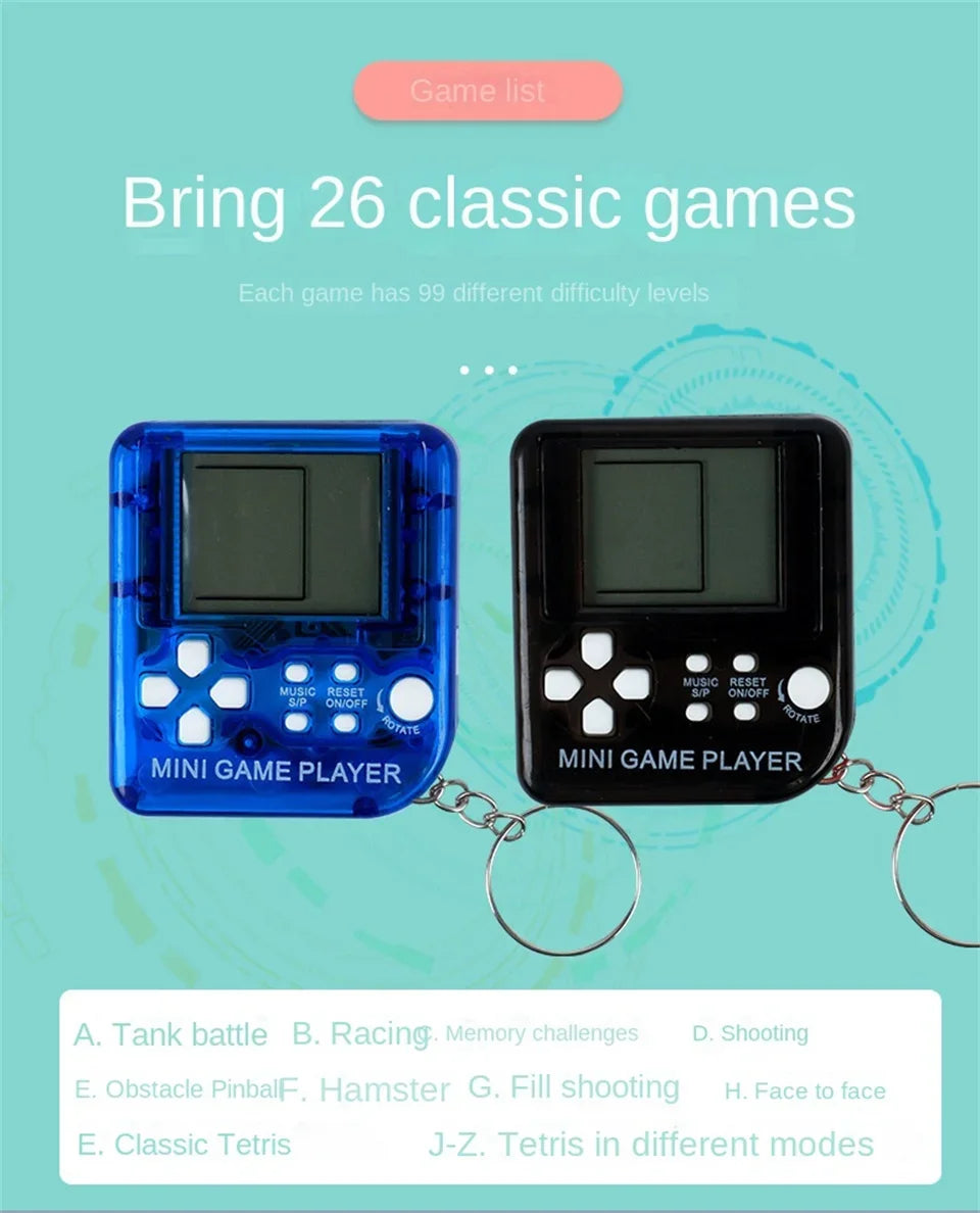 Retro Mini Handheld Game Players Classic Electronic Games Hand Held Console Game Child Puzzle Gaming Console Toys Gift-Serilas