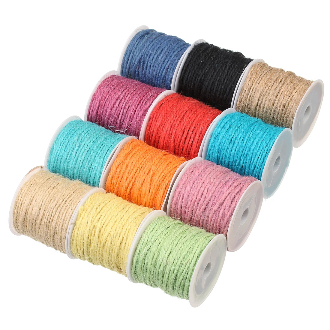 10Yards/Roll Colored Jute Twine Natural Jute Rope String for Arts Crafts Packing String Wrapping Wedding Decor Home Garden-Serilas