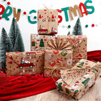 Christmas Gift Wrapping Paper Christmas Trees Handmade Paper Gift Wrapping Paper Flower Bouquet Packaging Paper-Serilas