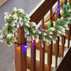 Christmas Garland Artificial Pine Garland For Outdoor Or Indoor Garden Green Fireplaces Holiday Party Decorations 1.8/1.9/2.7m-Serilas