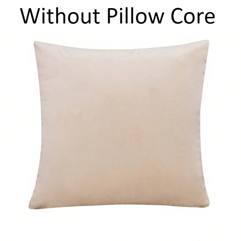 Velvet Solid Color Skin-friendly Pillow Cover Cushion Cover (excluding Filling) Living Room Sofa Decoration Cushion Cover-Serilas