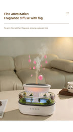 Aroma Air Humidifier Fragrance Essential Oil Diffuser for Home Raindrop Model Aroma Diffuser Humidifier with LED Colorful Light-Serilas