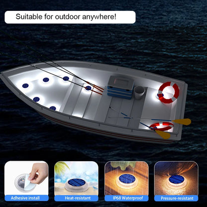 6 Packs Solar Driveway Lights Solar Dock Lights 