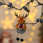 Christmas Cute Decorations Snowman Deer Christmas Tree Decorations Santa Claus Gifts Xmas Ornaments for New Year Party Supplies-Serilas
