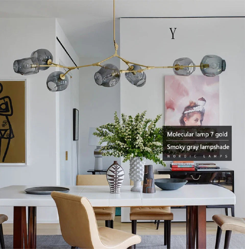 NorduGlow™ Modern LED Hanging Chandelier