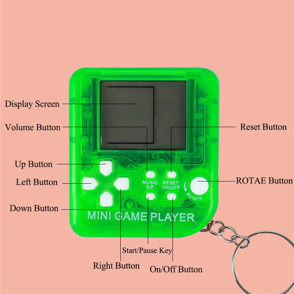 Retro Mini Handheld Game Players Classic Electronic Games Hand Held Console Game Child Puzzle Gaming Console Toys Gift-Serilas