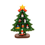 Christmas Decorations Wooden Christmas Tree Creative Scene Layout Ornaments Three-dimensional Red Xmas Table Desktop Decoration-Serilas