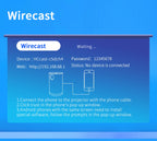 Smart Projector WIFI Mini Portable Home Theater Mobile Phone Same Screen Projector Support 4K LED Home Video Projector &Speaker-Serilas