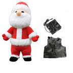 Inflatable Santa Claus Snowman Deer Mascot Costume Adult Fancy Dress Christmas Party Kawaii Mascot Costume Carnival Costumes-Serilas