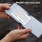 Free Engraved 85x54MM Wallet Card Insert Text Logo Business ID Plate Steel Metal Tag Name Badges For Wallet Insert Card Gift-Serilas