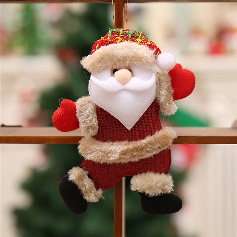 Dancing Santa Merry Christmas Ornaments xmas Tree Hanging Toys Christmas Tree Decoration Home Decor Present Xmas Children'S Gift-Serilas