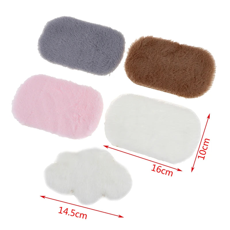 Dollhouse Miniature Plush Rug Carpet Mat Dolls House Living Room Furniture Decoration Accessories-Serilas