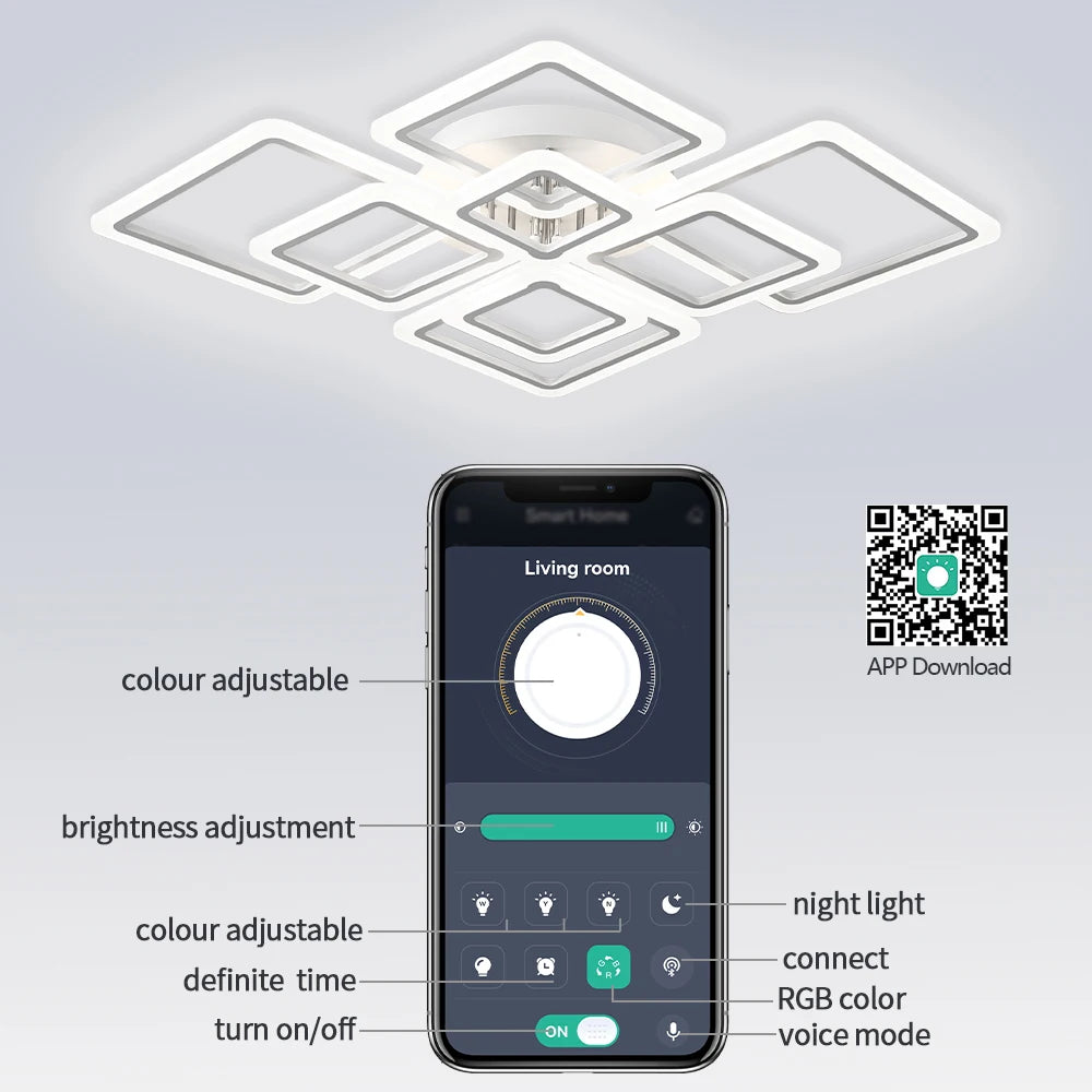 NordSquare™ Nordic Modern LED Pendant Chandelier