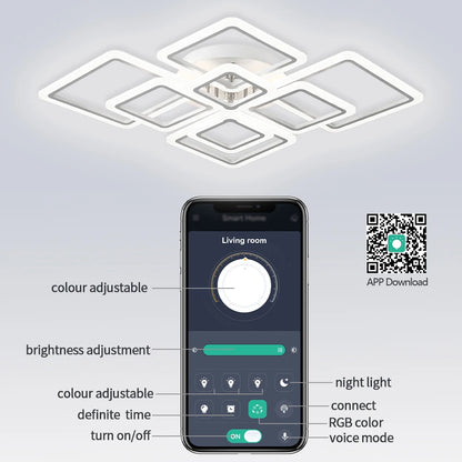 NordSquare™ Nordic Modern LED Pendant Chandelier