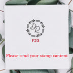 Ornament wreath Name Wedding Customized Wax Stamp Initial stamp,DIY Ancient Seal Retro Stamp,Personalized designVintage Wax Seal-Serilas