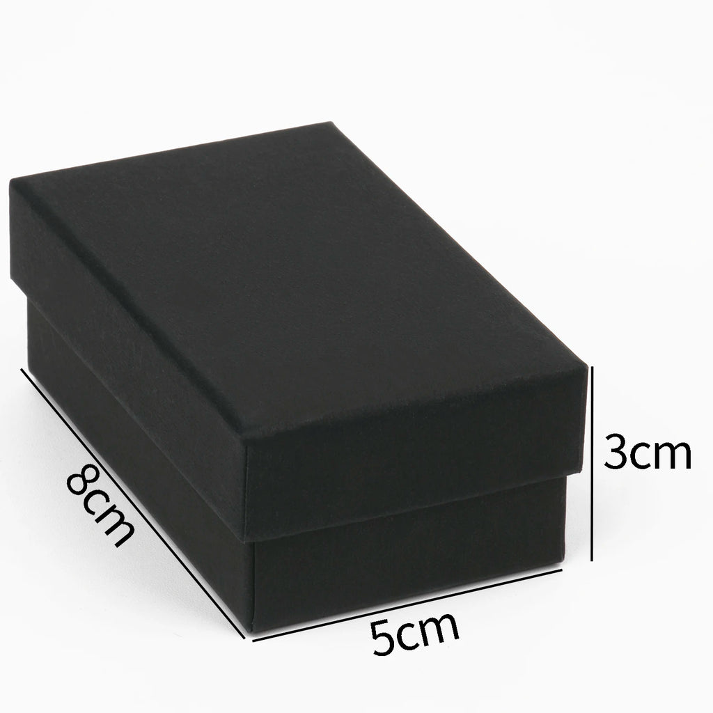 1PCS Black Square Jewelry Display Gifts Box Organizer Engagement for Ring Earring Brooch Necklace Bracelet Packaging Boxes-Serilas