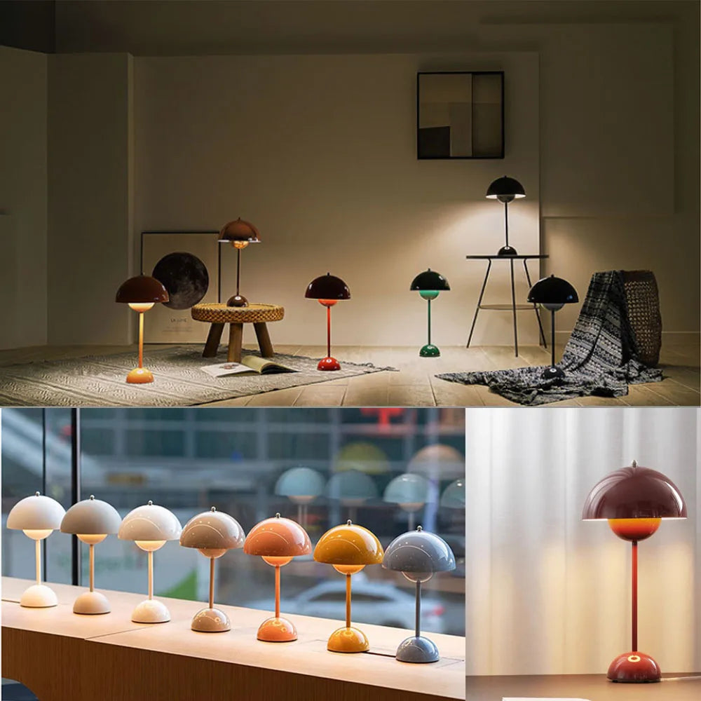 Minimalist Atmosphere Bedroom Bedside Decoration Table Lamp Creative Study Office Table LED Children's and Flower Bud Table Lamp-Serilas