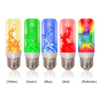 LED Flicker Flame Light Bulb Simulated Burning Fire Effect E27E26 Lamp Xmas Party Decorations Flickering Outdoor Four mode Light-Serilas