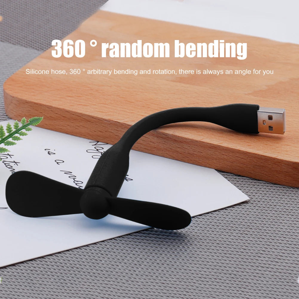 Flexible Portable Mini Fan for Power Bank Notebook Computer Summer Travel Cooling Cooler Mobile Phone USB Gadgets Fans-Serilas
