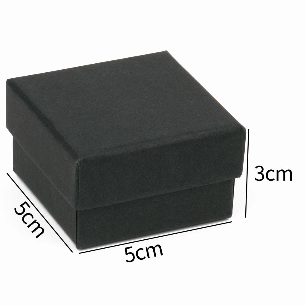 1PCS Black Square Jewelry Display Gifts Box Organizer Engagement for Ring Earring Brooch Necklace Bracelet Packaging Boxes-Serilas