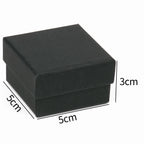1PCS Black Square Jewelry Display Gifts Box Organizer Engagement for Ring Earring Brooch Necklace Bracelet Packaging Boxes-Serilas
