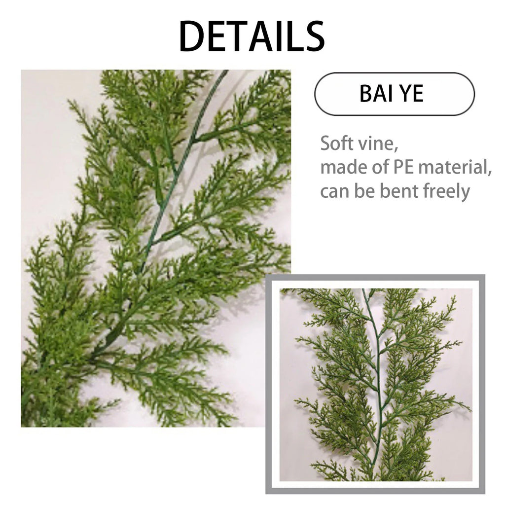 Christmas Garland Artificial Pine Garland For Outdoor Or Indoor Garden Green Fireplaces Holiday Party Decorations 1.8/1.9/2.7m-Serilas