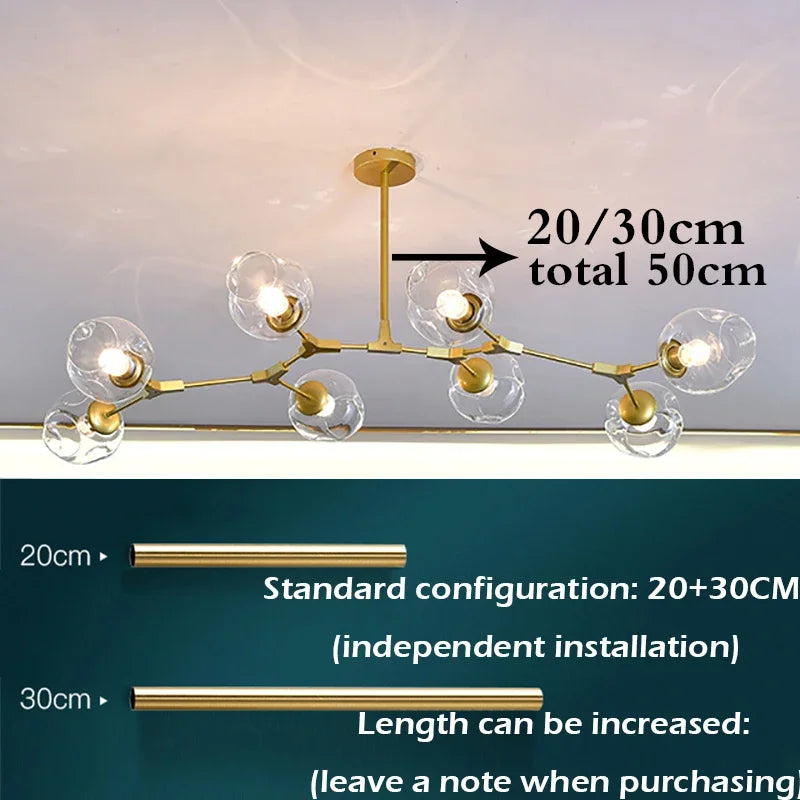 NorduGlow™ Modern LED Hanging Chandelier