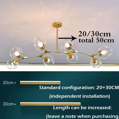 NorduGlow™ Modern LED Hanging Chandelier