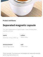 1PC Portable Smart Automatic Magnetic Stirring Cup Rechargeable Stainless Steel Lazy Rotating Mug Stirring Cup Drinking Tools-Serilas