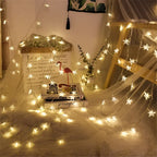 LED String Lights Outdoor Star Chain Lights Garland Lights Bulb Fairy Lights Party Home Wedding Garden  Decor-Serilas