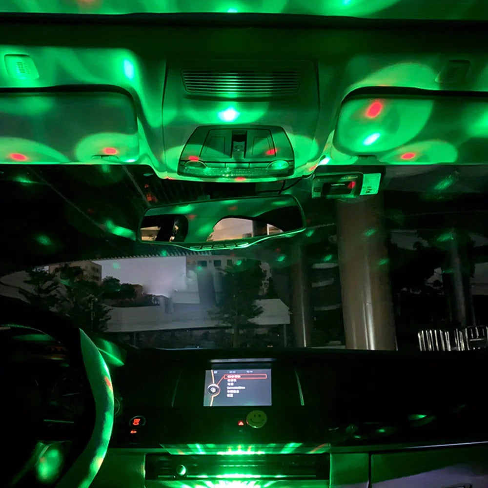 vehicle LED Starry Sky Night Light, USB Powered Galaxy Star Projector, Lamp for Car Roof, Room, Ceiling Decor, Plug and Play-Serilas