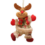 Dancing Santa Merry Christmas Ornaments xmas Tree Hanging Toys Christmas Tree Decoration Home Decor Present Xmas Children'S Gift-Serilas