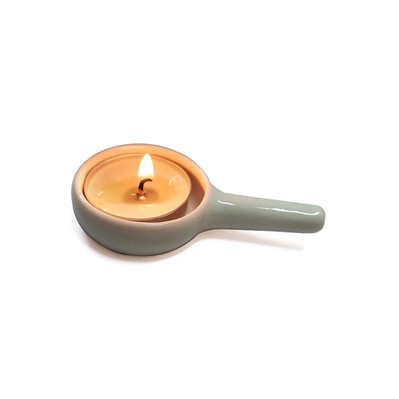 Ceramic Candle Holder Wax Melt Oil Burner Diffuser Fragrance Tray Aromatherapy Furnace Candlestick Home Decoration-Serilas