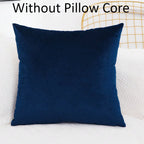 Velvet Solid Color Skin-friendly Pillow Cover Cushion Cover (excluding Filling) Living Room Sofa Decoration Cushion Cover-Serilas