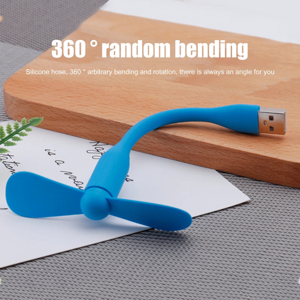 Flexible Portable Mini Fan for Power Bank Notebook Computer Summer Travel Cooling Cooler Mobile Phone USB Gadgets Fans-Serilas