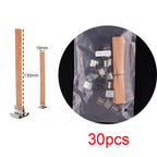 30pcs Wooden Candles Wick for DIY Paraffin Candle Jar Making Kit Candle Core with Clip Base Handmade Smokeless Candle Wick Cores-Serilas