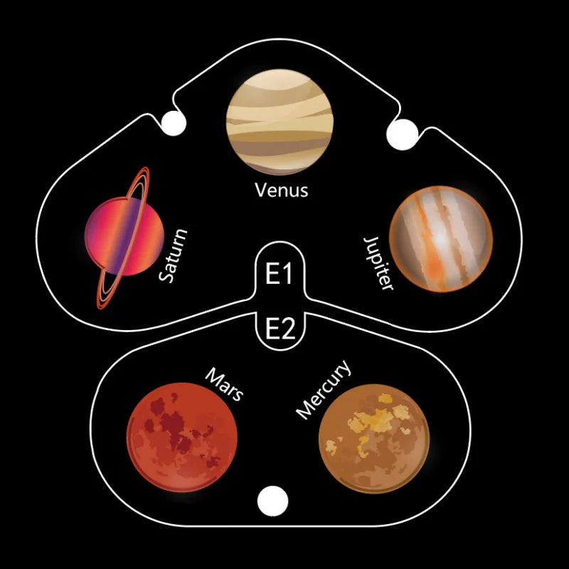 Earth Moon Light Ins Moon Projector Light Starry Sky Projector Rotate Planetarium Lamp Wall Lights room decor led Night Light-Serilas