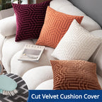 Pillow Cover Cut Velvet Geometric Creative Decoration Cushion Cover 45x45-Serilas