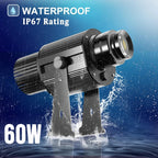 Custom Gobo Projector Light Custom Logo Lights Outdoor LED Rotating Customize Logo Spotlight for Commercial Shop Entrance Floor-Serilas