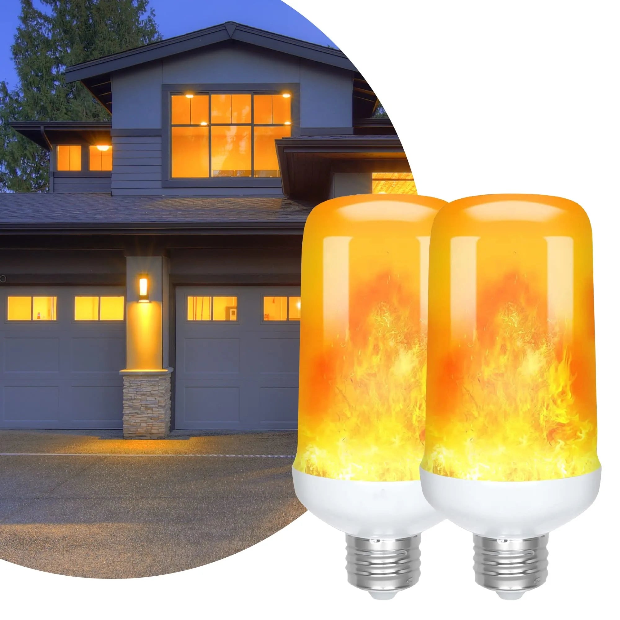 LED Flame Bulbs E27 E26 E14 B22 85-265V 220V 110V LED Flame Effect Fire Light Bulb 12W Flickering Emulation Decor LED Lamp-Serilas