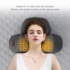Electric Neck Massager Pillow Cervical Stretcher Heating Vibration Massage Back Traction Orthopedic Sleeping Pillows Support-Serilas