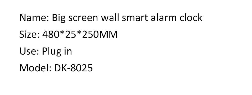 21 Inch Large Digital Wall Clock Large LED Screen Display Clock with Time/Date/Week/Temperature 12/24H Adjustable Brightness-Serilas