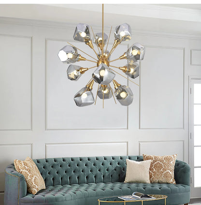 RockLume™ Modern Glass Pendant Chandelier